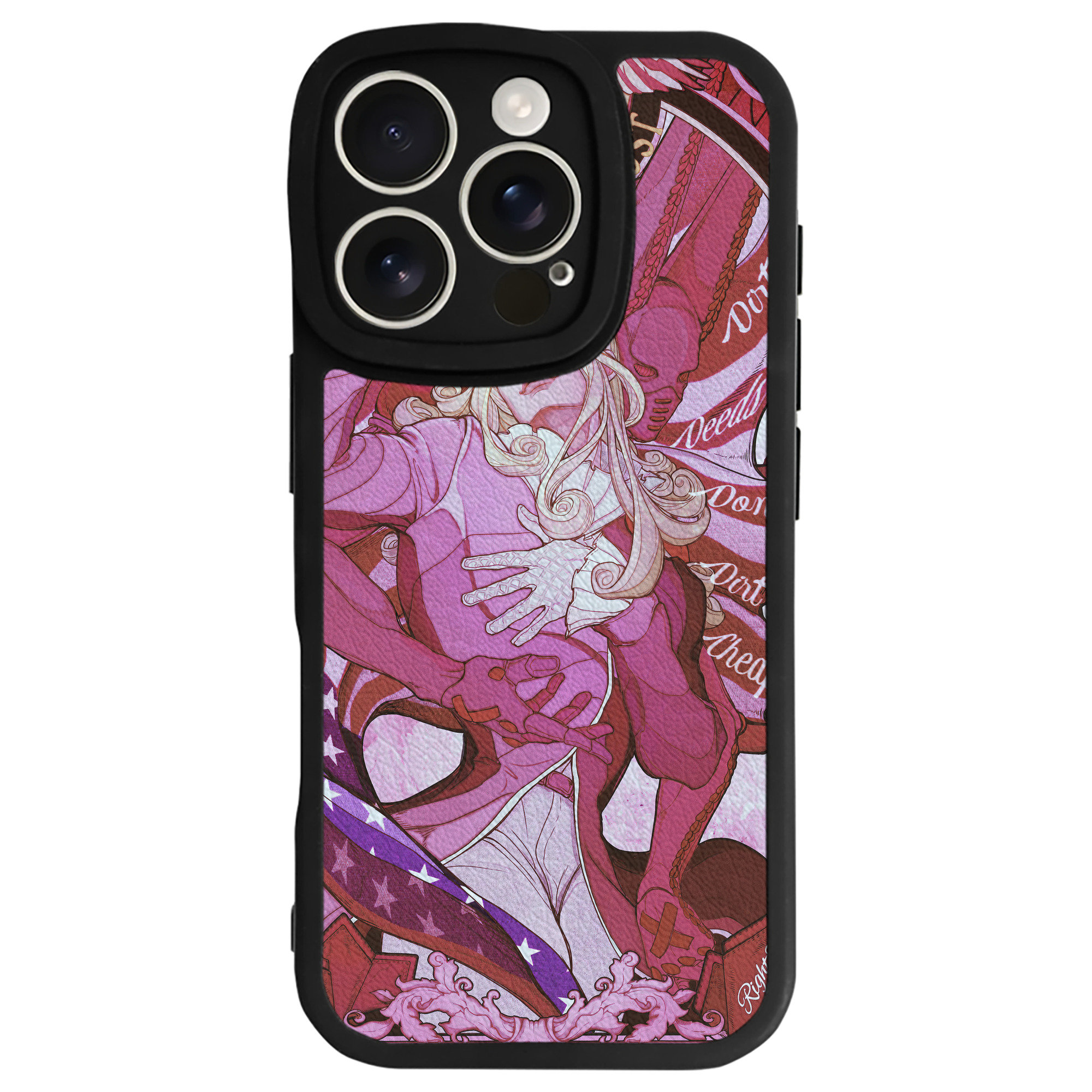 （画像用） ジョジョの奇妙な冒険 JoJo's Bizarre Adventure 【iPhone 16シリーズ対応】シリコンスマホケース（レザー調） 材質：シリコン